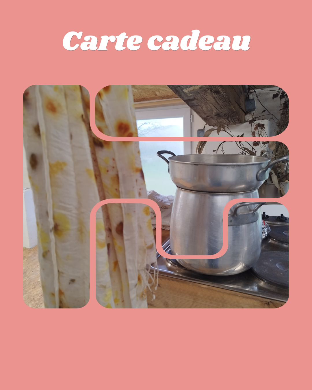 Carte cadeau atelier de teinture naturelle 