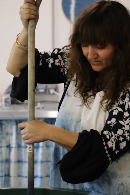 Atelier teinture à l'indigo